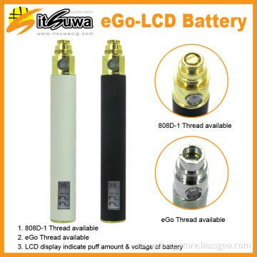 good quality lcd electronic  cigarette ego battery
